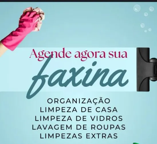 Faxina com disponíbilidade imediata