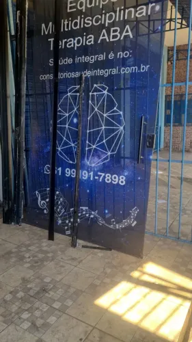 Porta de Blindex Fumê