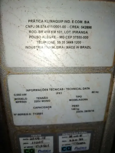 Divisora volumétrica, modeladora, divisora 
