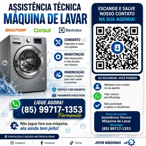 Conserto e limpeza Maq de lavar
