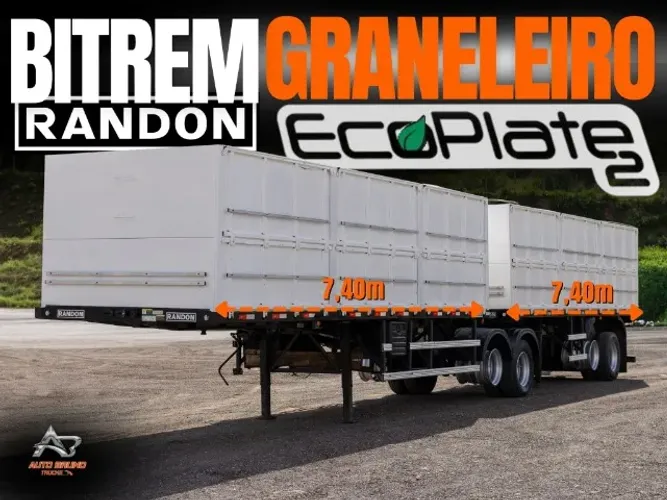 2020 Carreta Bitrem Randon Graneleiro 7,40m com Cozinha e Caixa de Ferramenta