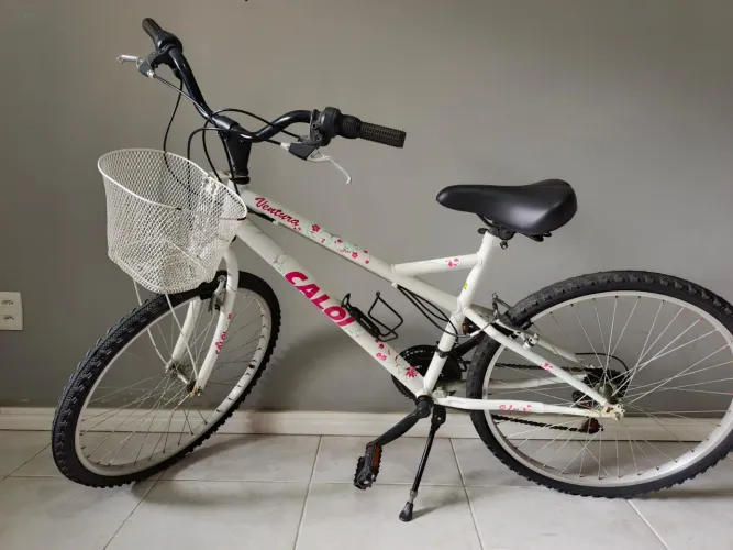 Bicicleta Caloi Branca