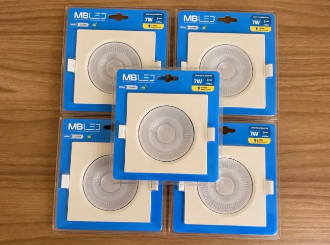 5 spots LED de embutir MBL