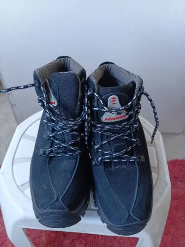 Bota preta de boa qualidade masculina 
