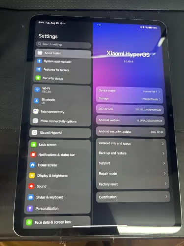 Tablet pad 7 xiaomi 256gb
