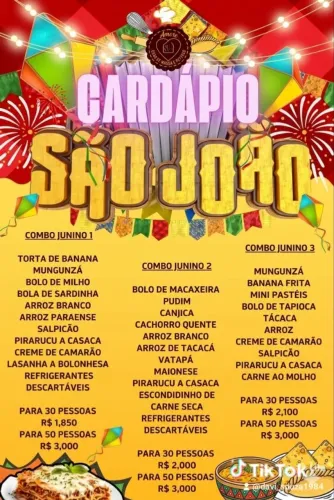 Cardápio Festa Junina 