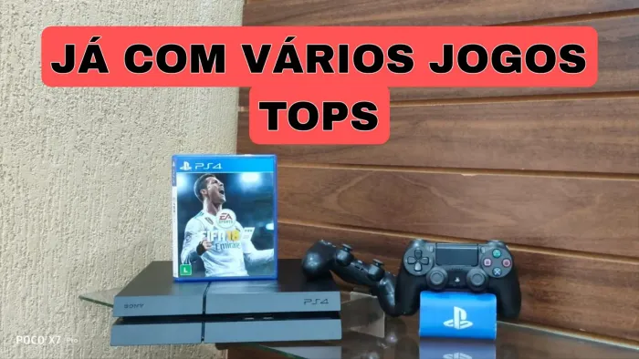 PS4 + 200 jogos tops