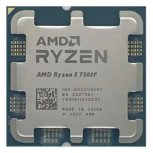 Processador Ryzen 5 7500F 6 núcleos, 12 threads, 32 MB cache L3, 5.0 GHz
