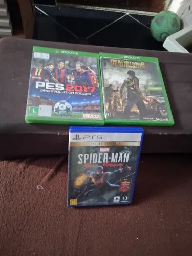 Jogos de PlayStation 5 e Xbox one 120 reais