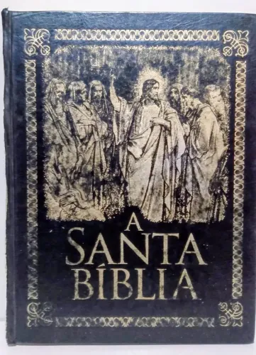 Livro - A Santa Bíblia - Grande De Capa Dura Antiga