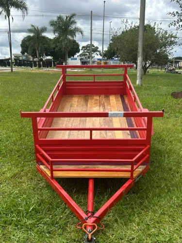 Carreta 2.50x1.20 com Cestinha Forte e Segura - Reboque