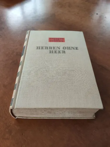 Livro Raro 1934 (1.ª Edição): Herren Ohne Heer - Siegfried Von Vegesack (Berlim)