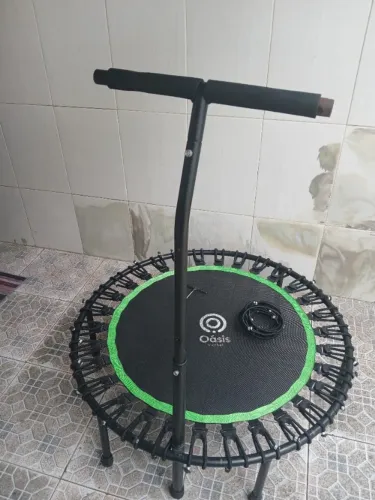 Trampolim JUMP. FITNESS com cordas elásticas 120kg .