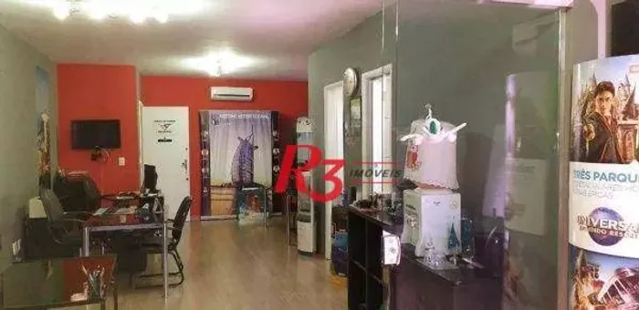 Sala Comercial Mobiliada Av. Pedro Lessa, Santos/SP