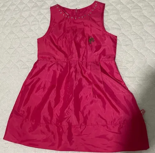 Vestido infantil rosa da Barbie