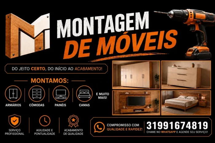Montagem de moveis em BH e Região