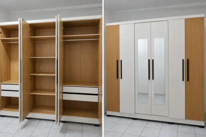 Guarda roupa 6 portas e 4 gavetas
