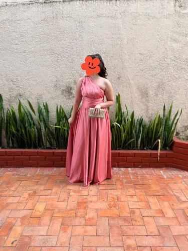 Vestido madrinha rosa