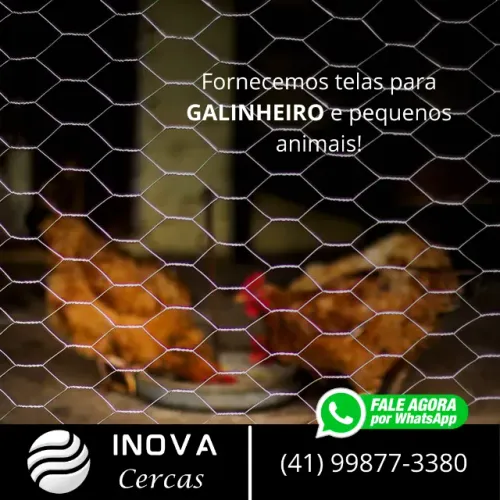 Tela com 50,00m x 1,50m altura, APENAS R$ 199,90