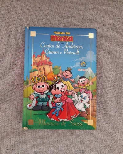 Livro Turma da Mônica em Contos de Andersen Grimm e Perralt