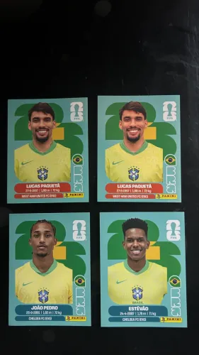 FIGURINHAS COPA 2026 Lucas Paquetá e outros