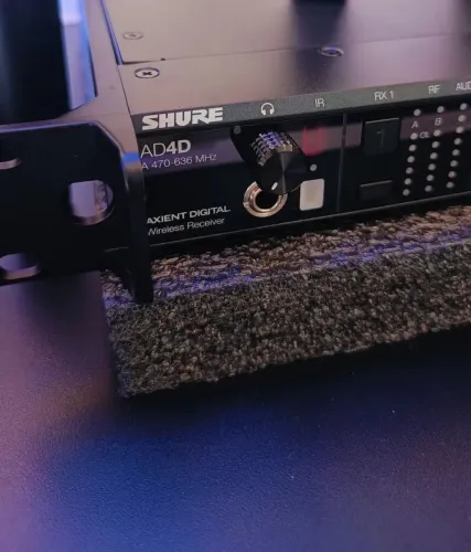Receptor de Microfone Sem Fio, Axient Digital Shure Original AD4D G55 470-636MHz