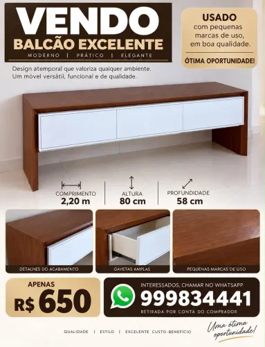 Balcão Buffet de ótima qualidade