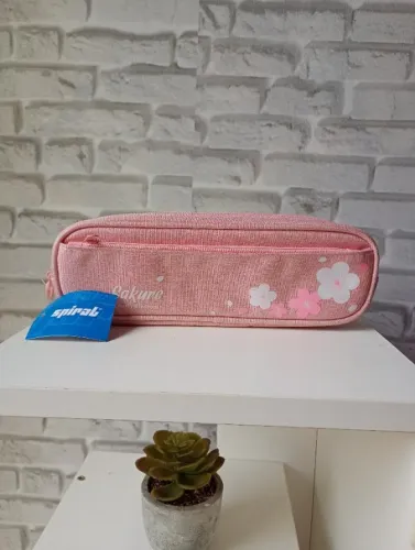 Estojo escolar rosa sakure novo