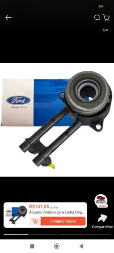 Atuador embreagem caixa original - compatível Ford Ka 2017