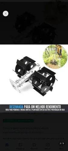 Enxada Rotativa Para Roçadeira Stihl Fs160 Fs220 Fs280 Fs290