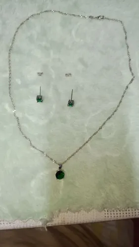 Kit de brincos e colar de Prata 925