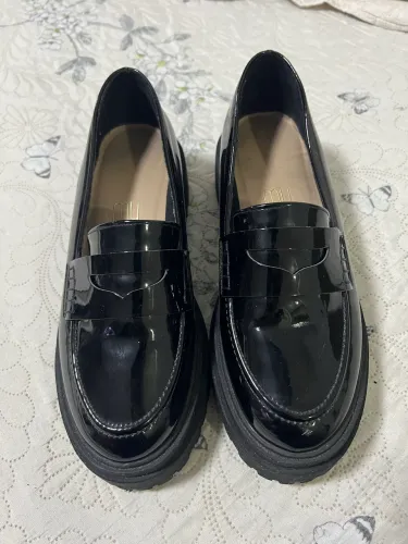 mocassim preto feminino
