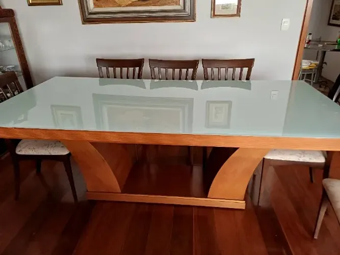 Mesa jantar com 8 cadeira