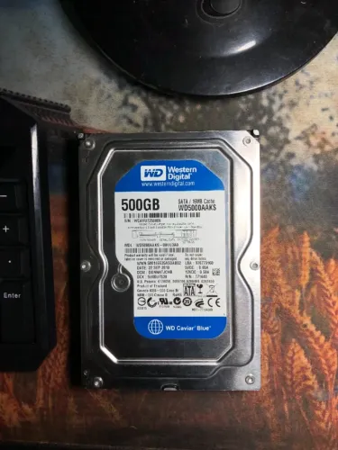 HD 500GB WD Blue Funcionando Perfeito + CrystalDiskInfo