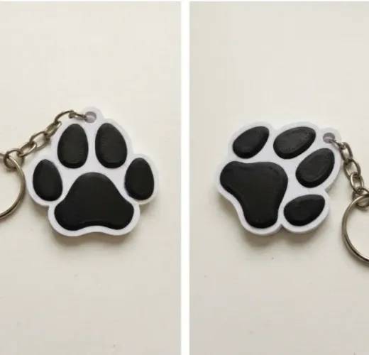 Chaveiro patinha do cachorro