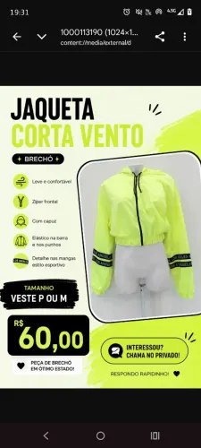 Jaqueta Corta vento