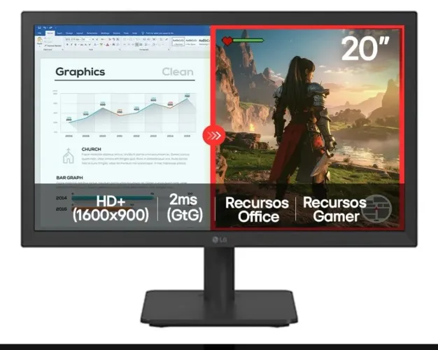 Monitor LG 20 pol 20U401A Hdmi HD+