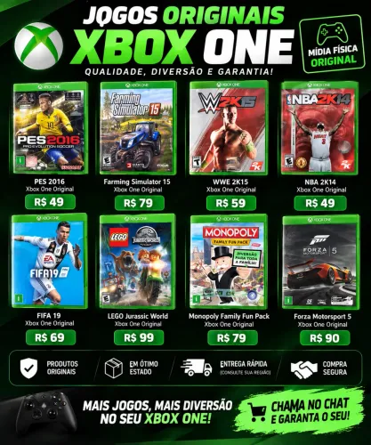 Jogos Xbox One Originais - Mídia Física | Vários Títulos