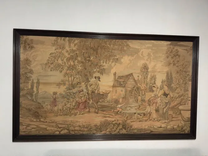 Quadro em tapeçaria Gobelin