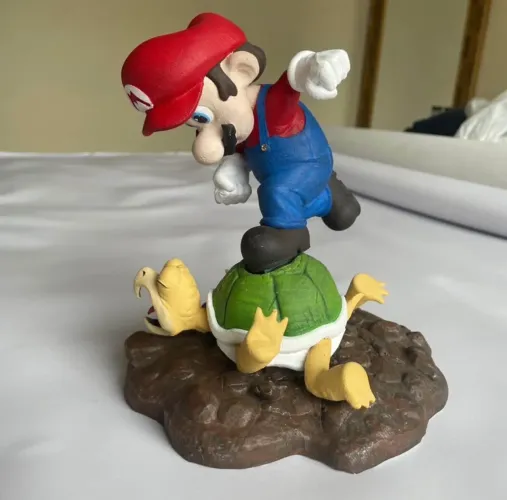 Super Mario Bros Boneco Impresso Em 3D Pronta Entrega Curitiba