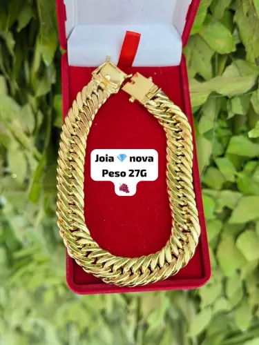 Pulseira de ouro 18k 27g Nova | Certificado de garantia | Loja física
