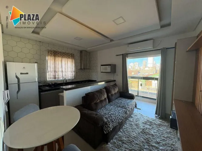 Casa com 2 quartos e sacada gourmet para alugar - Tupi - Praia Grande/SP