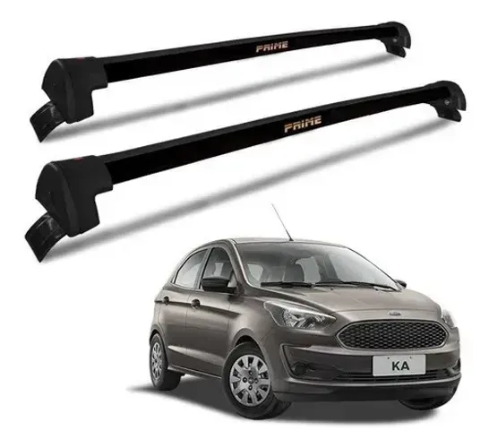 Rack De Teto Ford Ka 2015 à 2021 - Hatch / Sedan - Preto ou Prata
