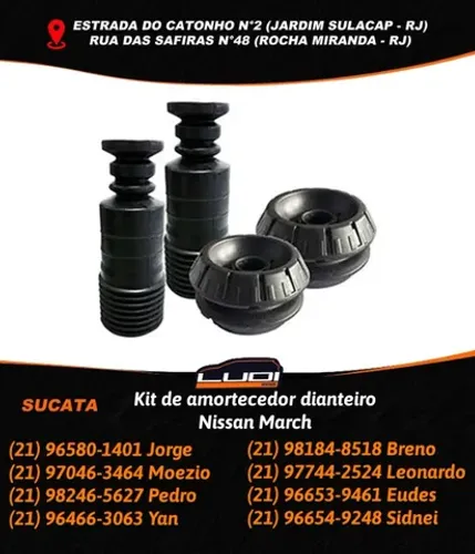 Kit de amortecedor dianteiro Nissan March