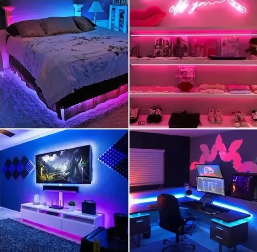 (NOVO) Fita Led RGB Colorida 5 Metros