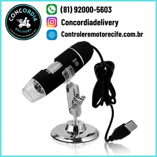 Microscópio Digital Cabo USB com Zoom Ótico 1000X Câmera Profissional HD 2.0mp