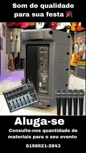 Aluguel de som para sua festas 