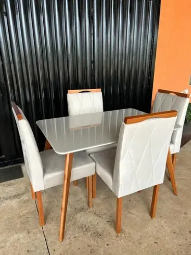 Mesa Jantar Berlim 120x80 4 cadeiras Isa **nova na caixa**