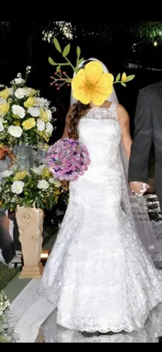Vestido de noiva estilo sereia 