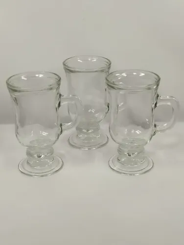 3 Canecas de Vidro para Café - tipo taça